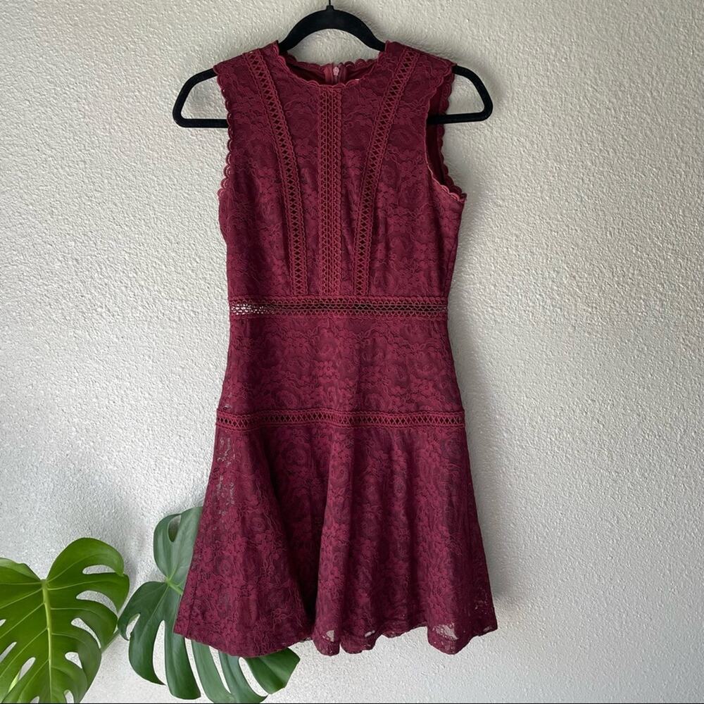 Altar’d State Maroon Lace Dress